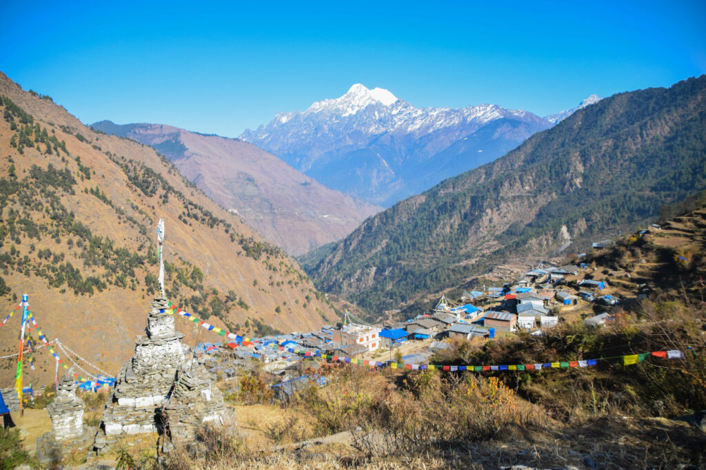 briddim village on the langtang trek