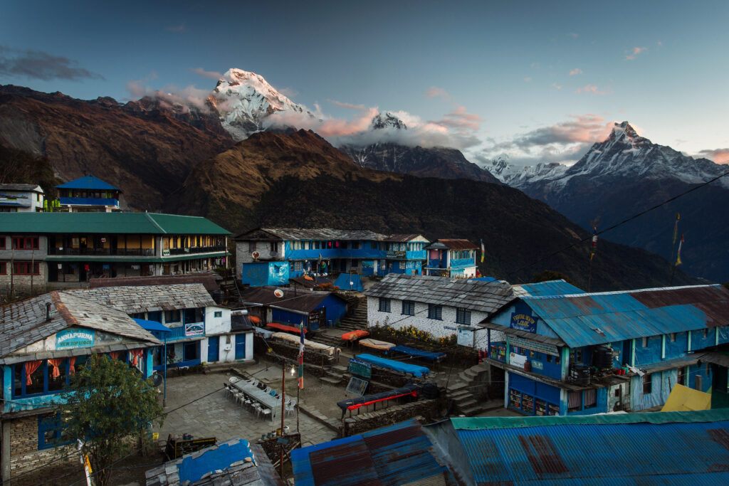 tadapani village on the annapurna base camp trek