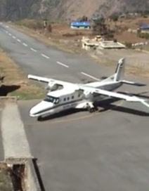landing at lukla airport video