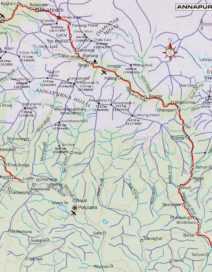 nepal trekking maps